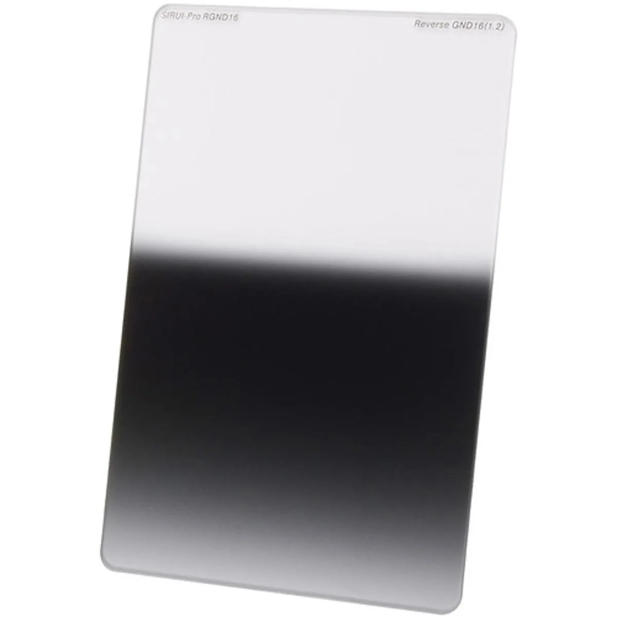 Rectangular graduated neutral density reverse filter, 100 by 150 millimetres, 2 millimetres thick, Schott glass with nano coating