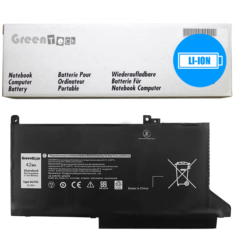 NShi NShi 0G74G laptop battery 11.4V 42WHR 3684mAh for Dell Latitude 5300 7300 7400 — product photo