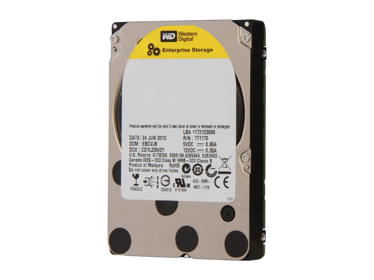 Western Digital Western Digital XE WD6001BKHG 600GB 10000 RPM SAS 2.5" laptop hard drive — product photo