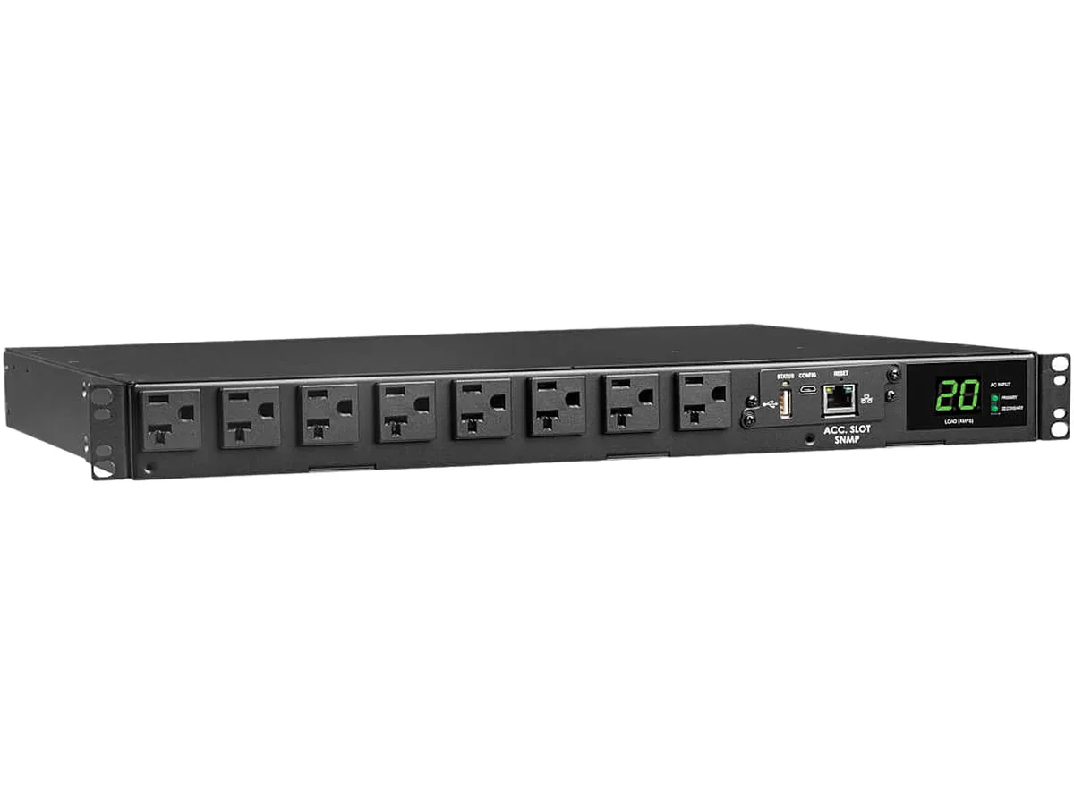 Tripp Lite Tripp Lite PDUMNH20AT1 1.92kW 120V 20A 16 5-15/20R Dual L5-20P 1U PDU — product photo
