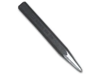 A slender steel punch, five-sixteenths inch tip, four and a half inches long, matte finish