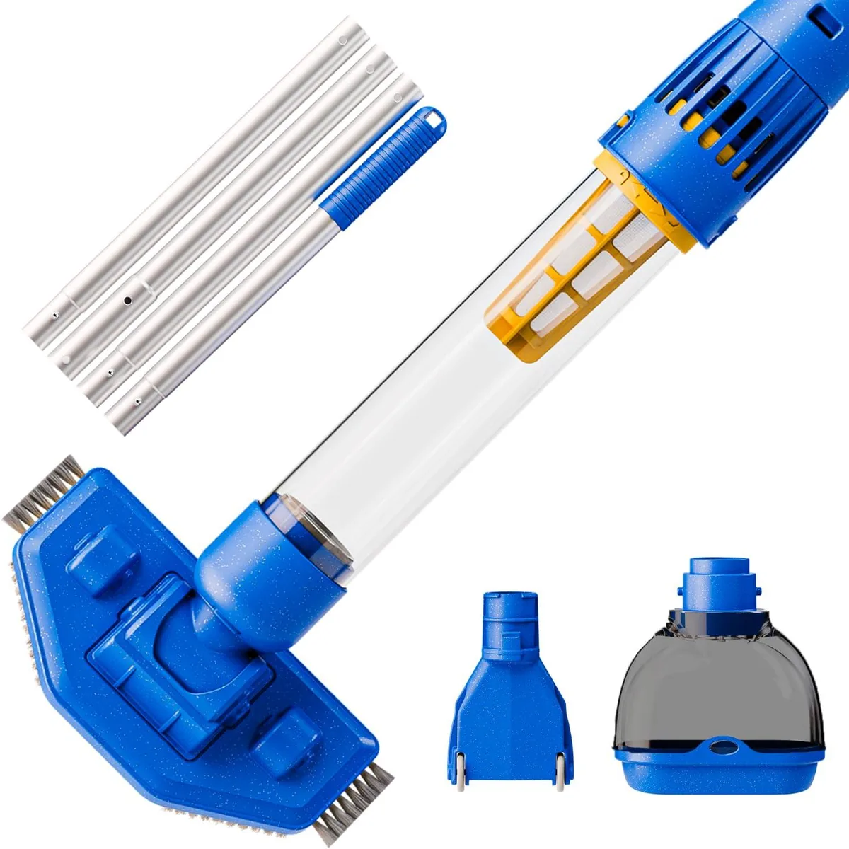 PoolGuard HD 10_25 Cordless Pool Vacuum 12.06Wh 60min 400gal/h 79gal 3 tips — product photo