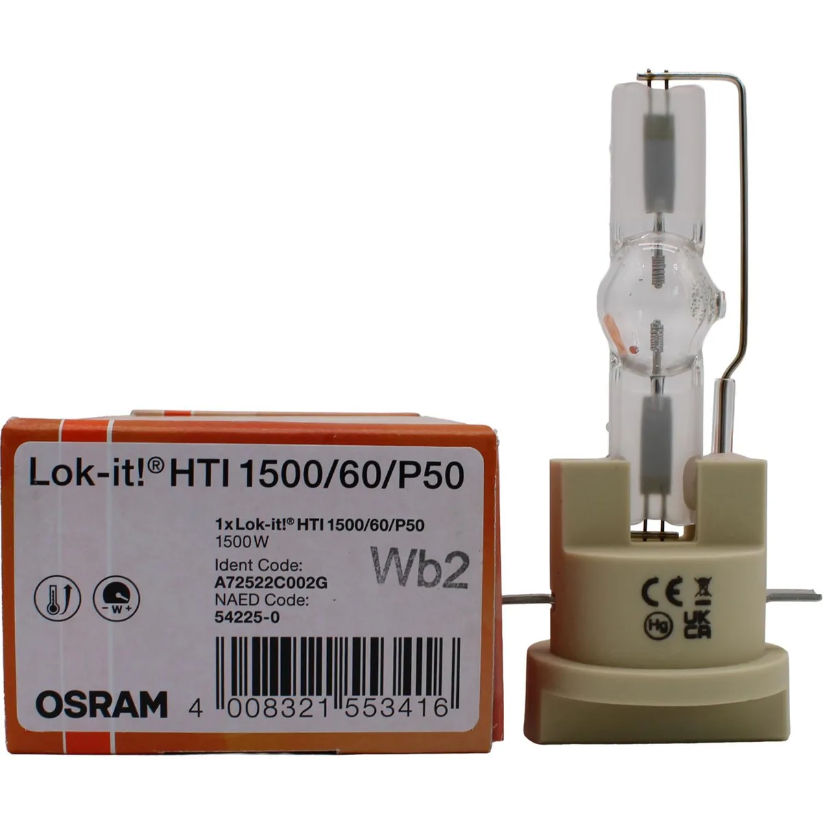 OSRAM OSRAM HTI 1500W/60/P50 LOK-IT 54225 DLP Replacement Lamp — product photo