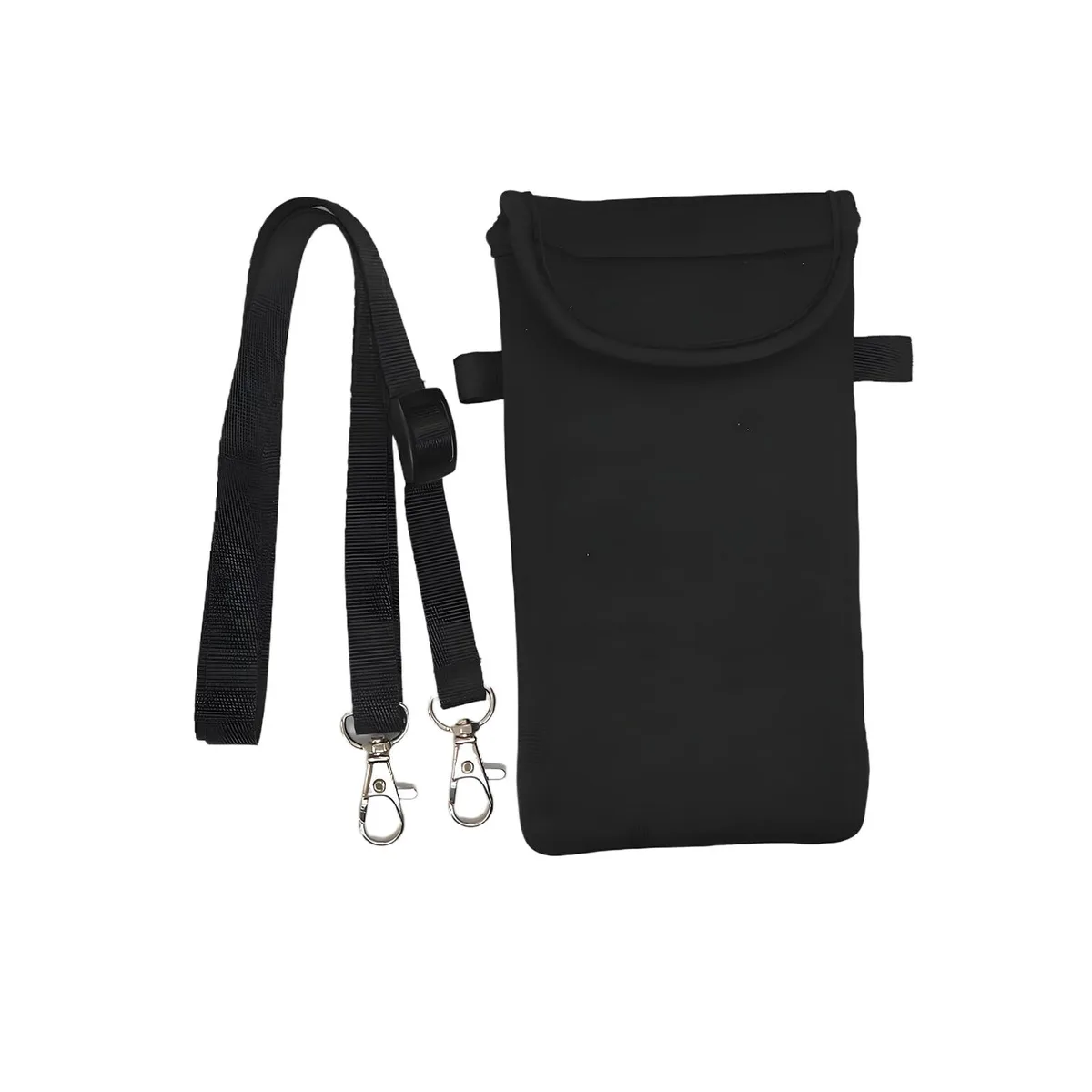 No Sew No Sew neoprene phone pouch 7.0 x 3.5 x 0.8 in Black — product photo