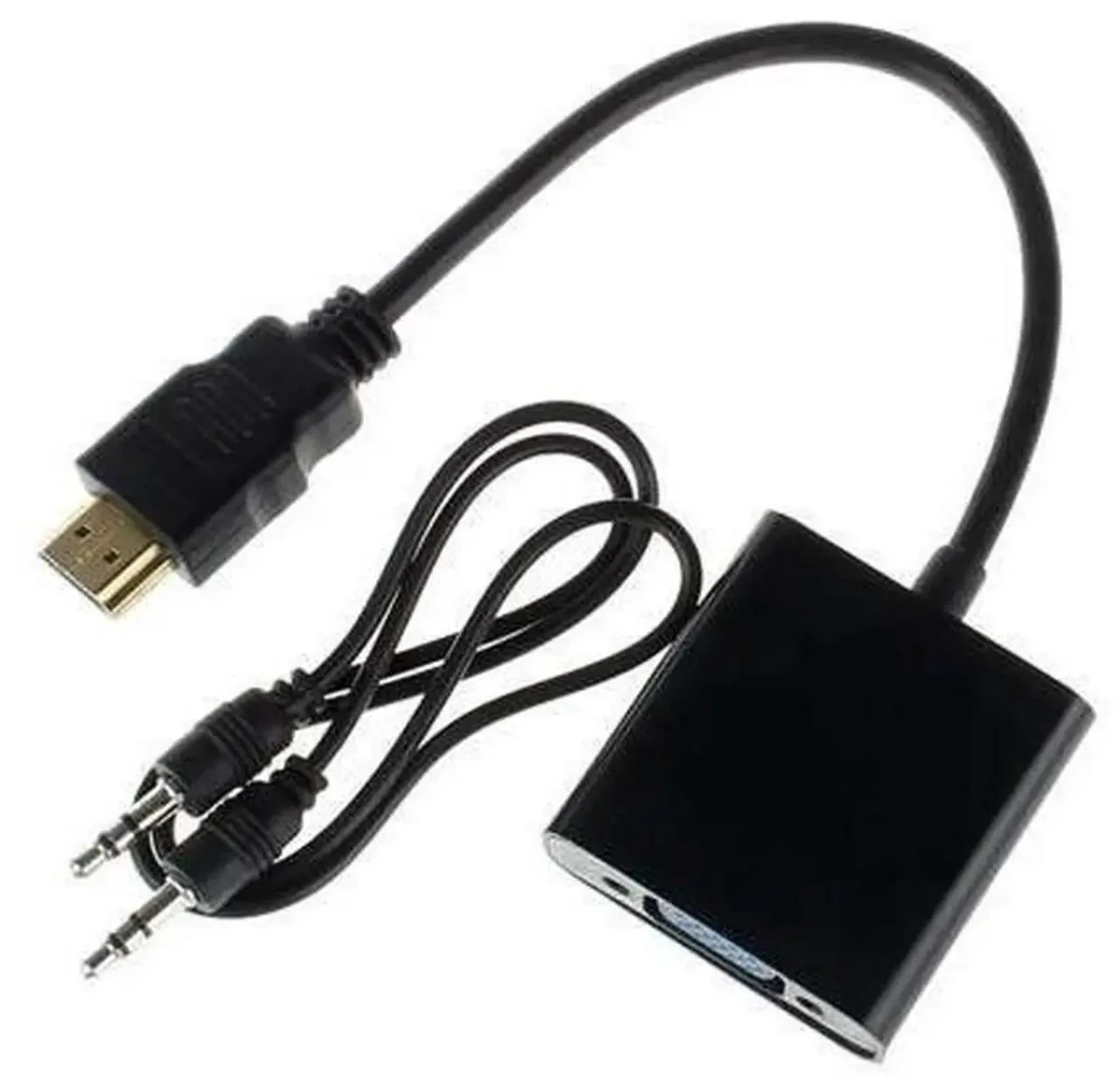 SMUGDESK SMUGDESK HDMI Male to VGA Female Converter Adapter 3.5mm Audio 1080P — product photo