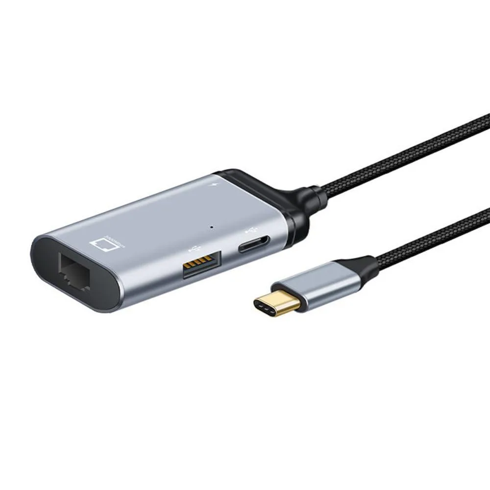 Fervit Fervit USB-C 3.1 to Gigabit Ethernet Adapter with PD Power Port — product photo
