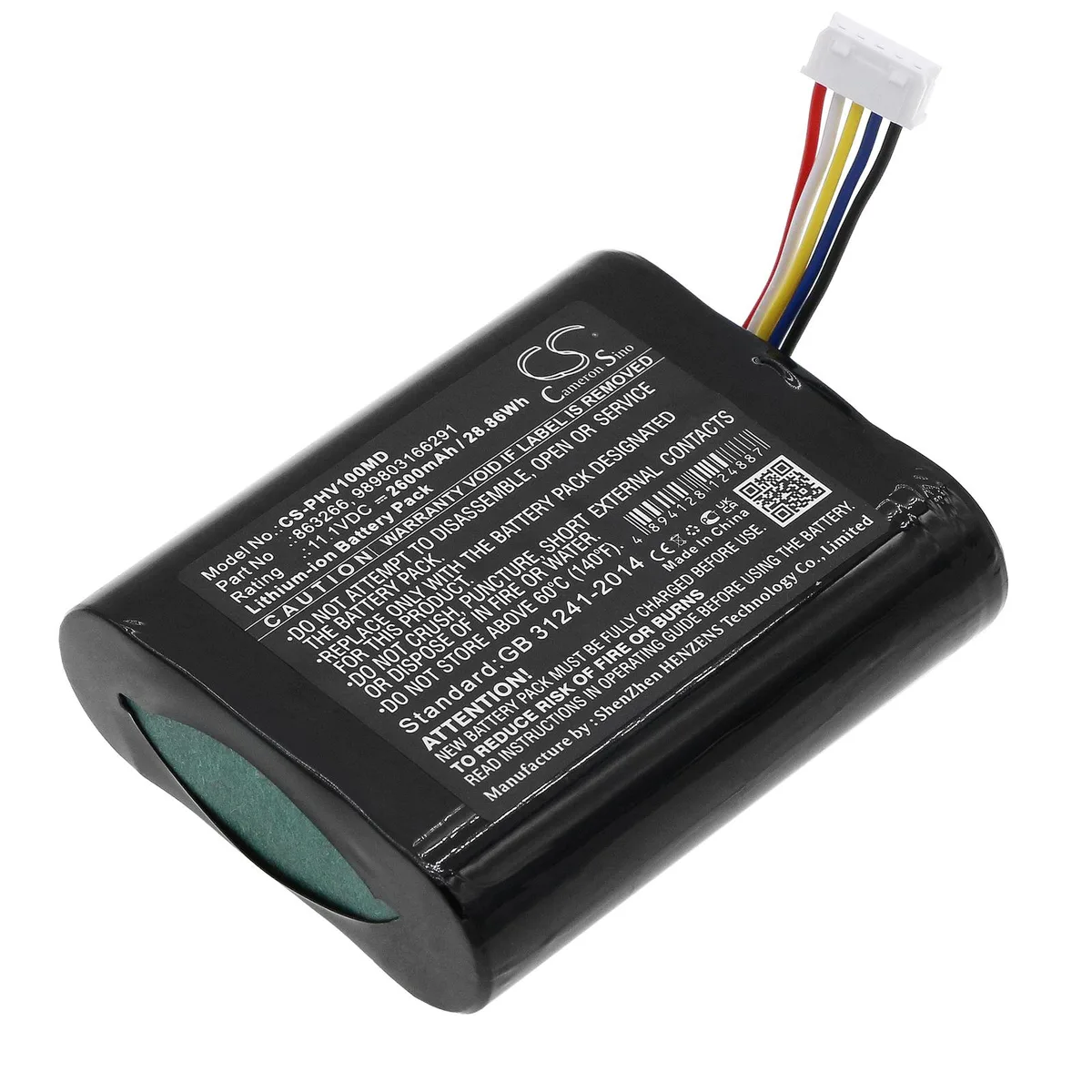 Cameron &amp; Co Cameron &amp; Co DS-CS-PHV100MD Li-ion battery 11.1V 2600mAh 28.86Wh black — product photo