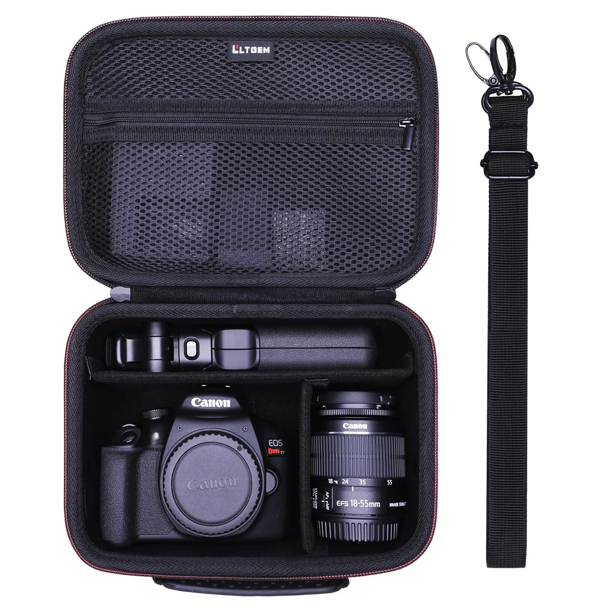 LTGEM Canon Camera Case Black 9.4x6.8x4.4 in — product photo