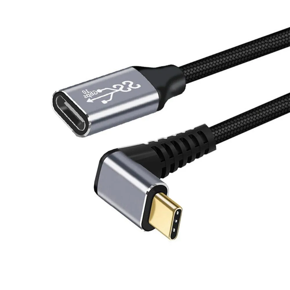Vszerda Vszerda USB-C 3.1 Angled Extension Cable 10Gbps 100W 3.0m — product photo