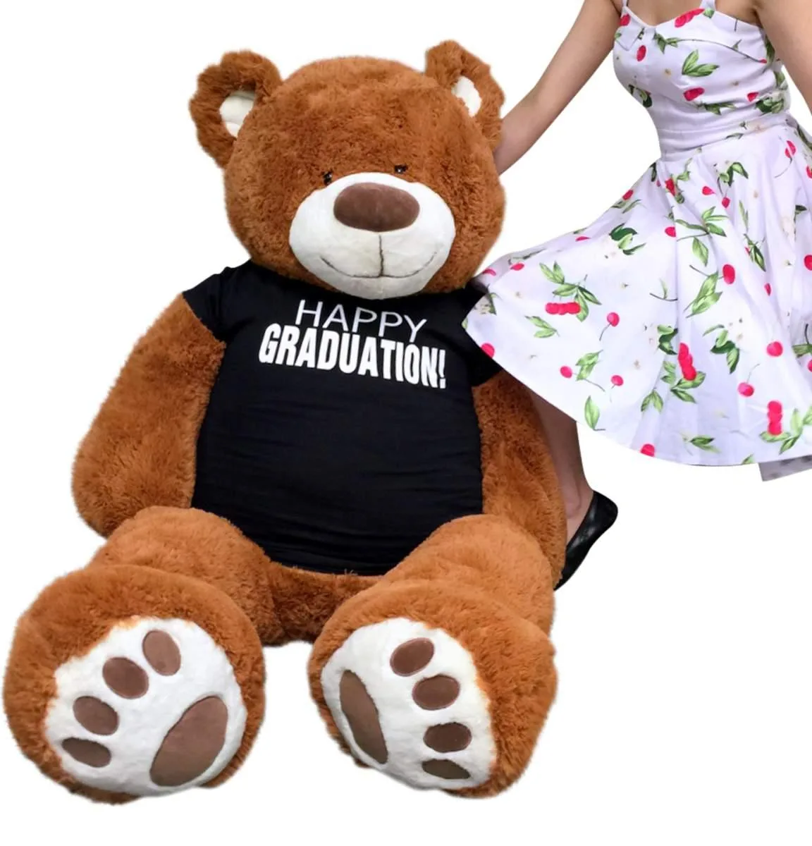 BigPlush BigPlush 5 Foot Graduation Teddy Bear Cinnamon 60 inches — product photo