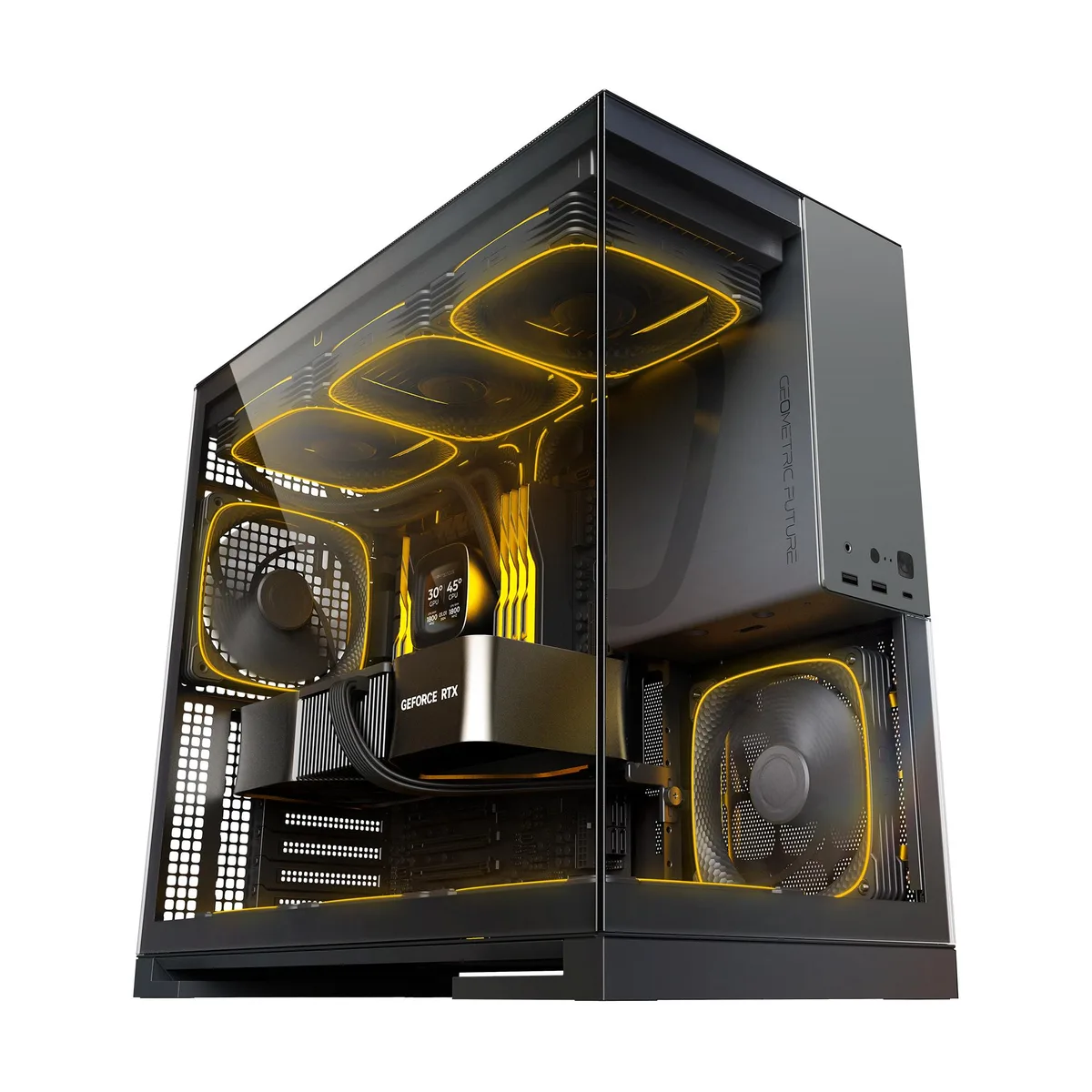 Geometric Future Geometric Future M5 Mid Tower Case Black Grey — product photo