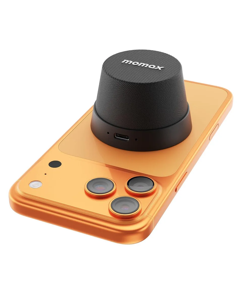  MOMAX BS6 Vibe Go Magnetic Wireless Speaker Black — product photo