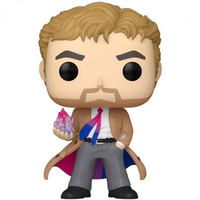 Vinyl Funko POP Constantine figure in pride suit colours standing 10.2 cm tall