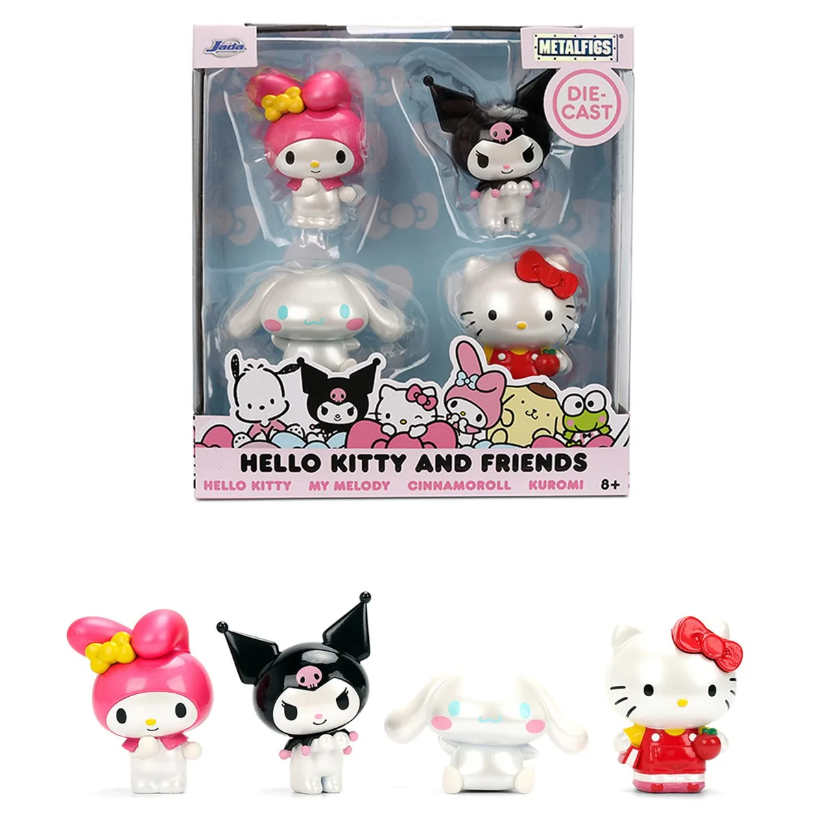 Jada Jada Metalfigs Hello Kitty &amp; Friends Set of 4 Figures 2.5 inch — product photo