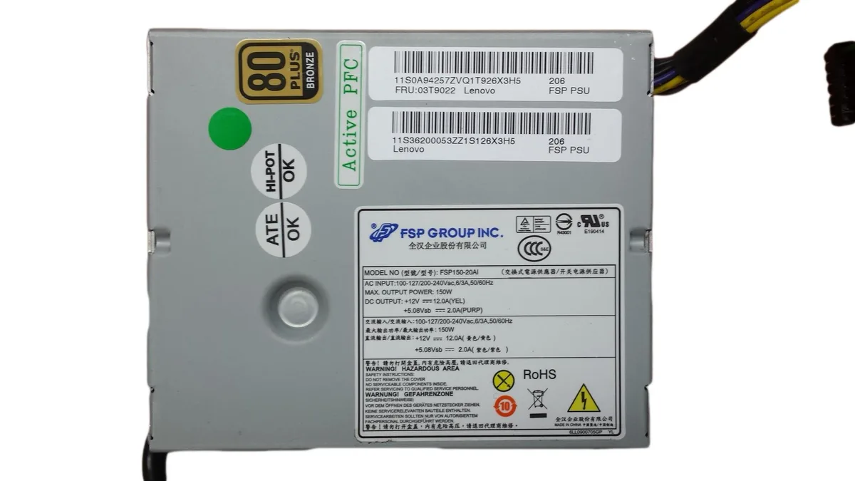 Lenovo Lenovo 03T9022 150 Watt Power Supply For Thinkcentre Edge 91Z — product photo