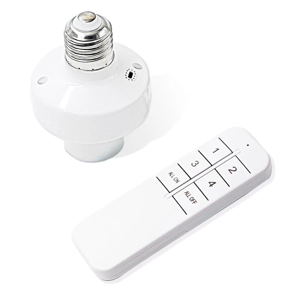 QIACHIP QA-DT03 Smart Plug E26 E27 2.4GHz Bluetooth Remote Control — product photo
