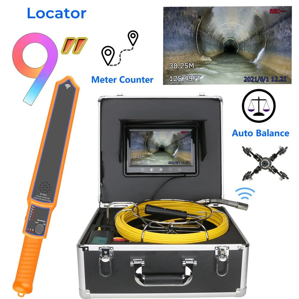 visiPower visiPower 9" DVR Pipe Inspection Camera 22mm IP68 512Hz 40m 12 LED — product photo
