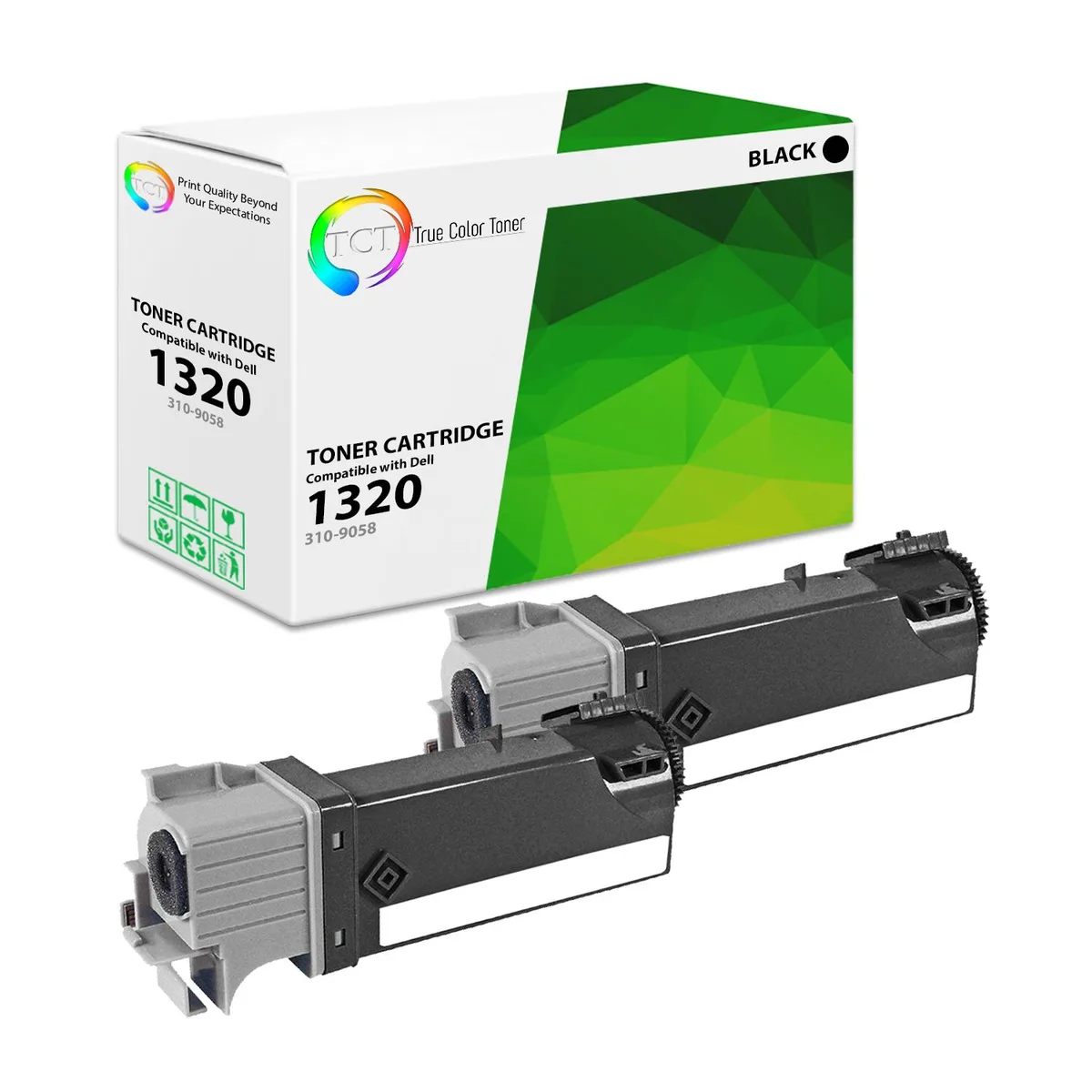 True Color Toner True Color Toner 310-9058 Black Toner Cartridge 2 Pack 2000 Pages — product photo