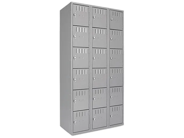 Tennsco Tennsco BS6121812CMG Box Compartments 36w 18d 72h Medium Gray office furniture — product photo