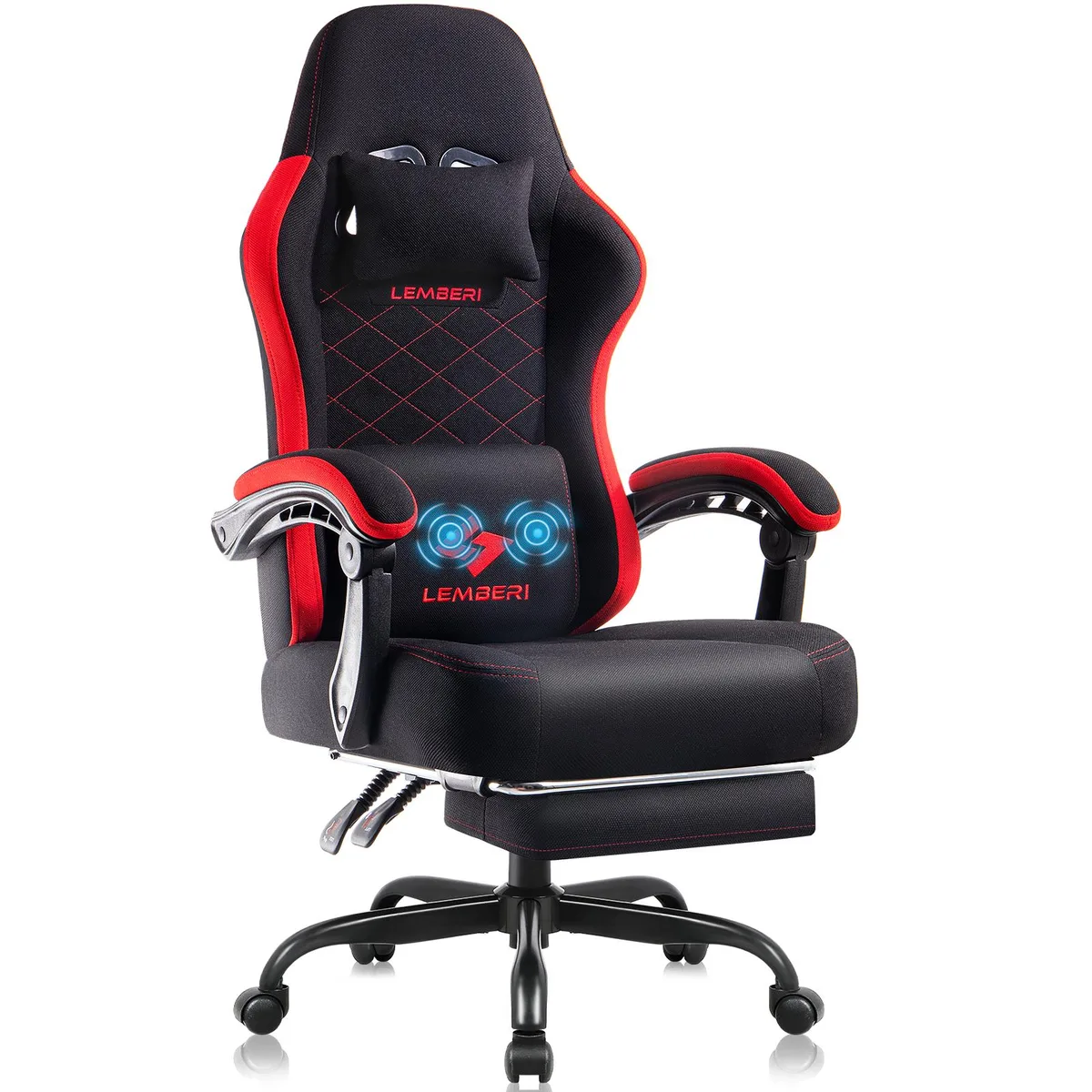 Vitesse Vitesse Big and Tall Gaming Chair Red 300lb 90-135° — product photo