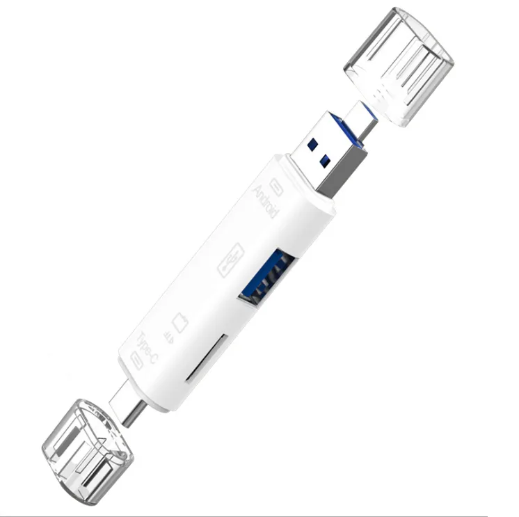 siroka siroka 5-in-1 OTG Card Reader USB 3.1 Type-C White 25g — product photo