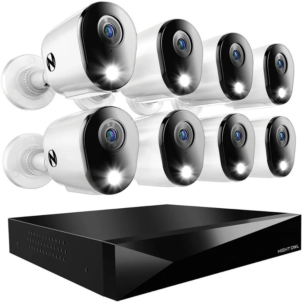 Night Owl Security Products Night Owl Security Products 12 Channel DVR 2K Surveillance Security System 8 Pack — product photo