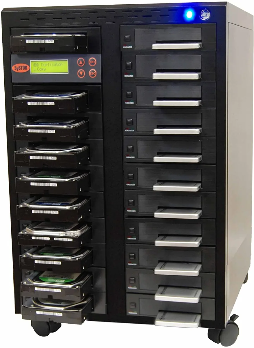 Systor Systor SYS2020HS-DP 1:20 SATA Duplicator &amp; Sanitizer 9GB/min 150MB/sec 128MB Buffer 800W — product photo