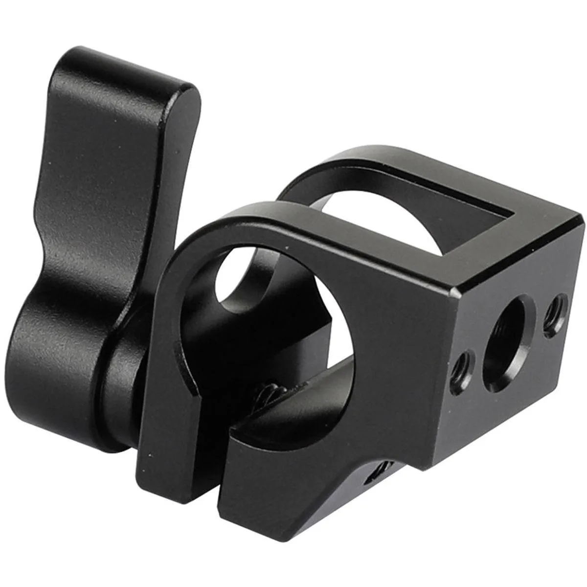 Camvate Camvate Universal 15mm Single Rod Clamp 1/4" Mount Black Knob — product photo