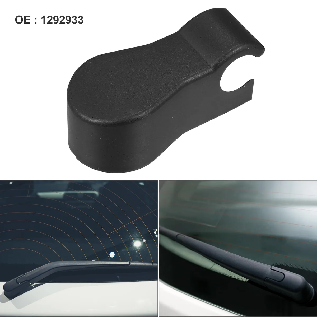 Unique-Bargains Unique-Bargains Rear Wiper Arm Nut Cover Cap for Volvo 240/242/244/245/262/264 Black — product photo