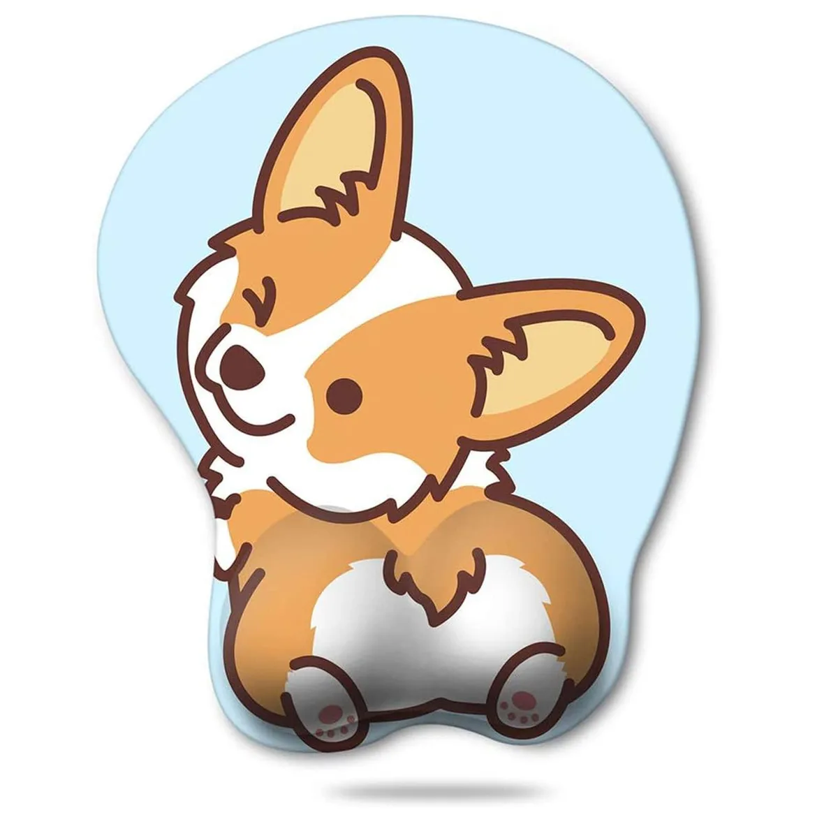  HAOCOO Cute Mouse Pad Blue Corgi 10.23 in x 8.46 in — product photo