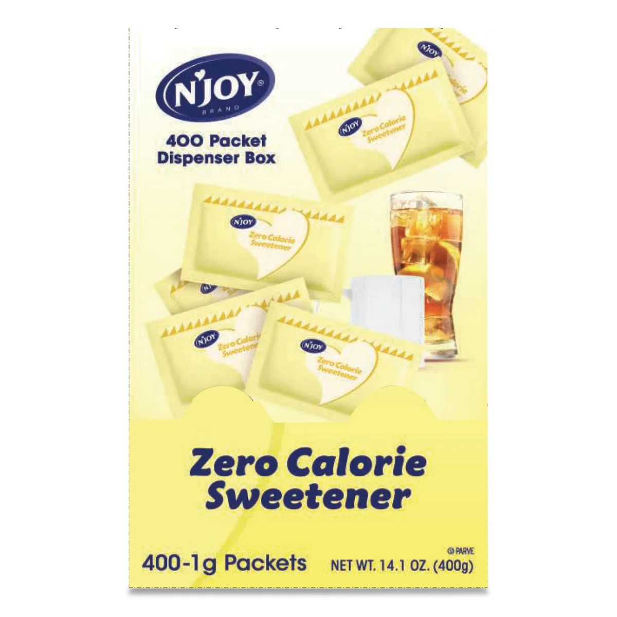 Sugar Foods Corporation Sugar Foods Corporation NJoy Sucralose Sweetener Packets 400 Count 83220 — product photo