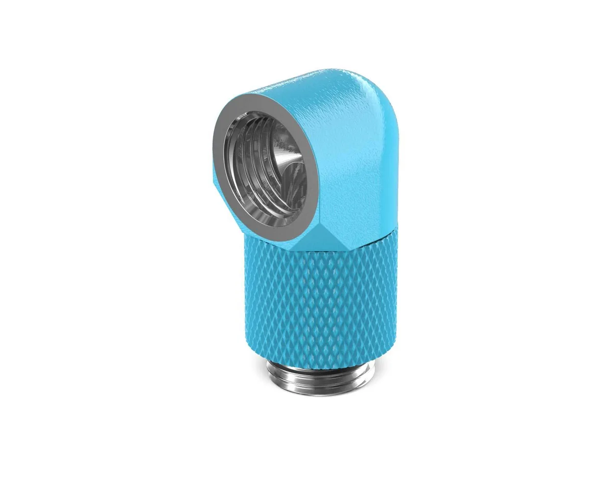 PrimoChill PrimoChill G1/4 90° Rotary 15mm Extension Elbow Sky Blue — product photo
