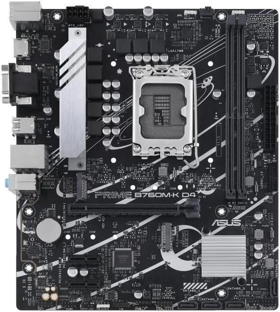 ASUS ASUS PRIME B760M-K D4 Intel LGA 1700 mATX DDR4 Motherboard — product photo