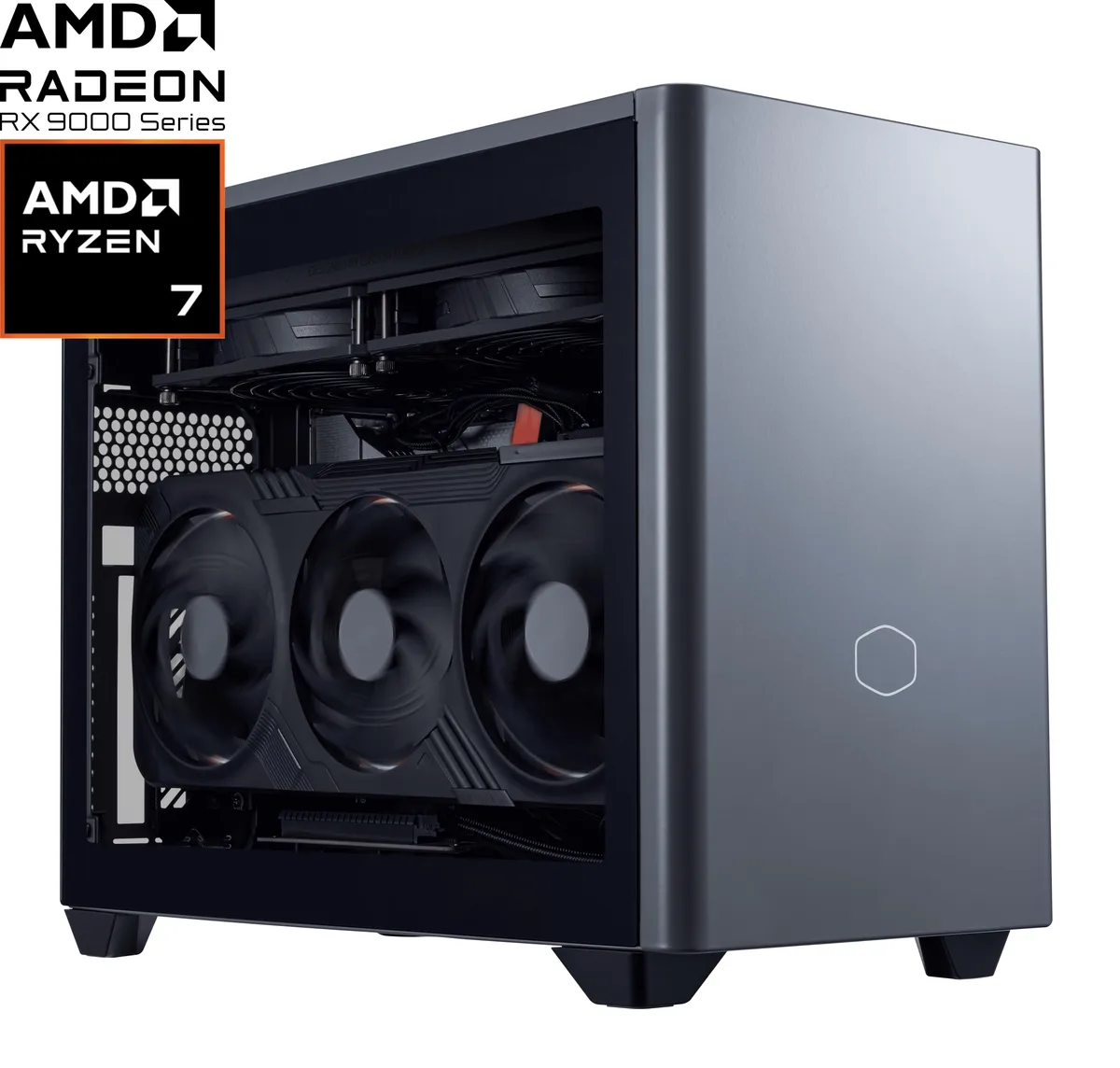 Cooler Master Cooler Master AYG-M277-A9CGAI32-N1 gaming PC Ryzen 7 7800X3D RX 9070 XT 32GB DDR5 2TB — product photo