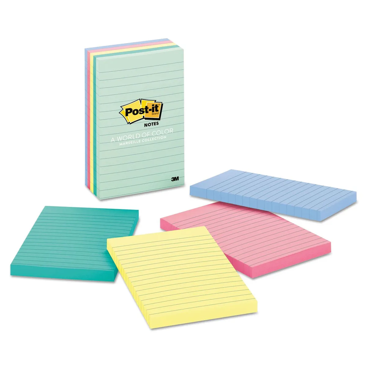 UNIVERSAL OFFICE PRODUCTS UNIVERSAL OFFICE PRODUCTS UNV99020 Self-Stick Index Tab Flag 1" Assorted 100/Pack — product photo