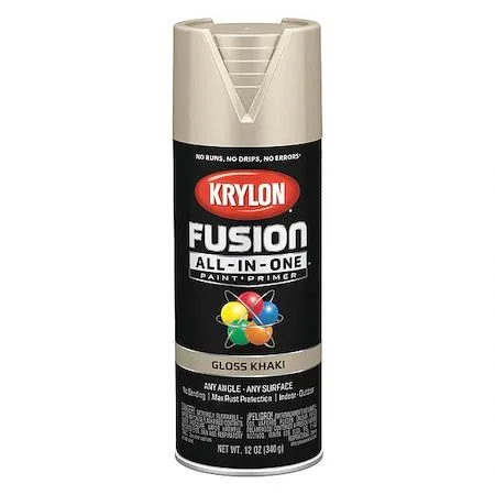 Krylon Krylon Fusion All-In-One Gloss Spray Paint &amp; Primer Khaki 16 oz — product photo