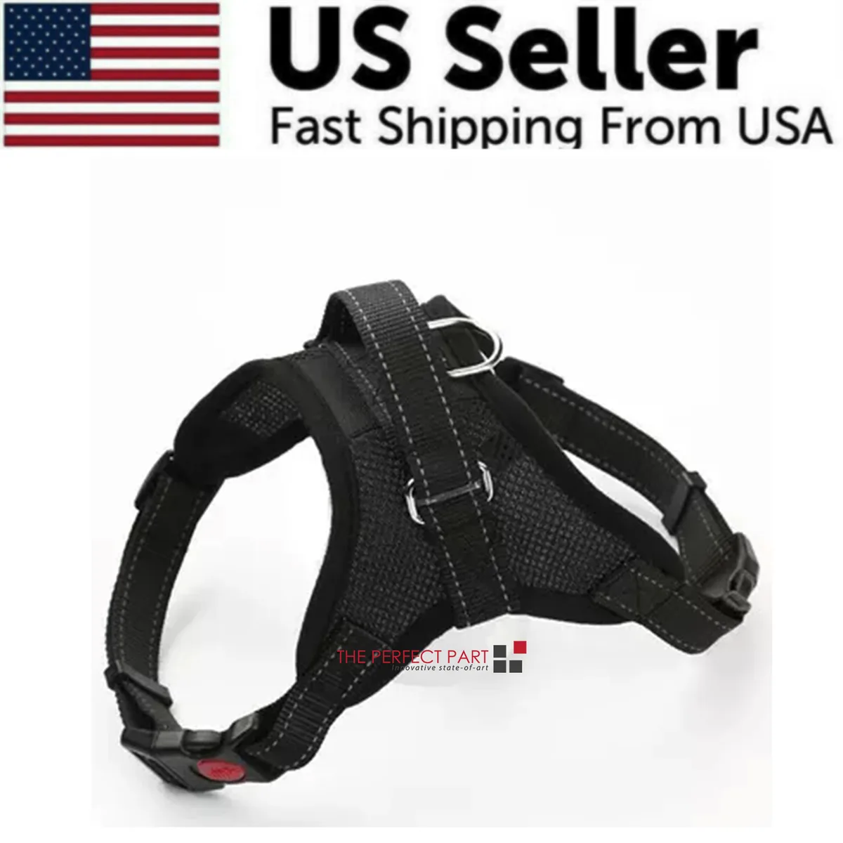 The Perfect Part The Perfect Part No Pull Dog Harness Black Mesh XS-3XL — product photo