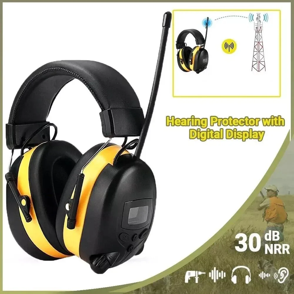 NShi NShi Digital AM Radio Headphones Ear Protection Safety Ear Muffs Electronic Headphone — product photo