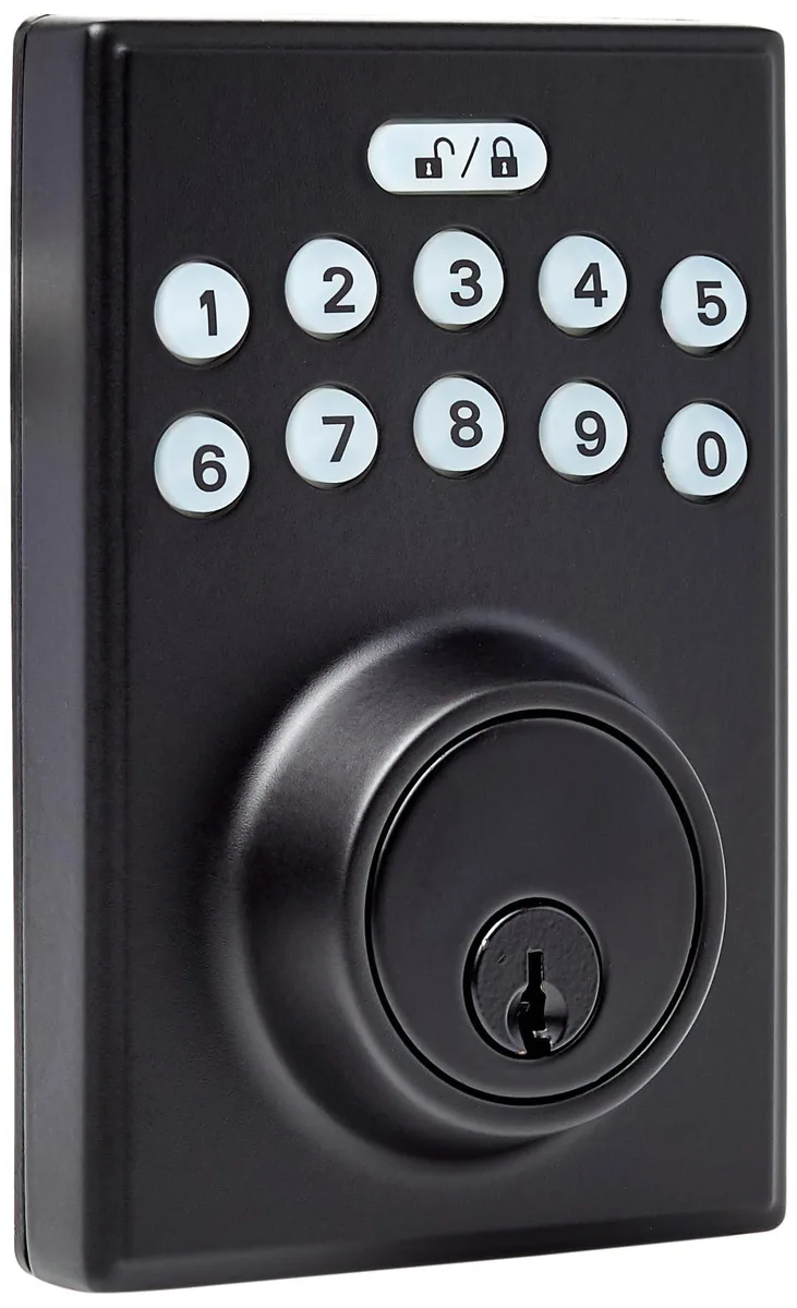 DNBeffulgent DNBeffulgent PL1S4910 Electronic Keypad Deadbolt Matte Black — product photo
