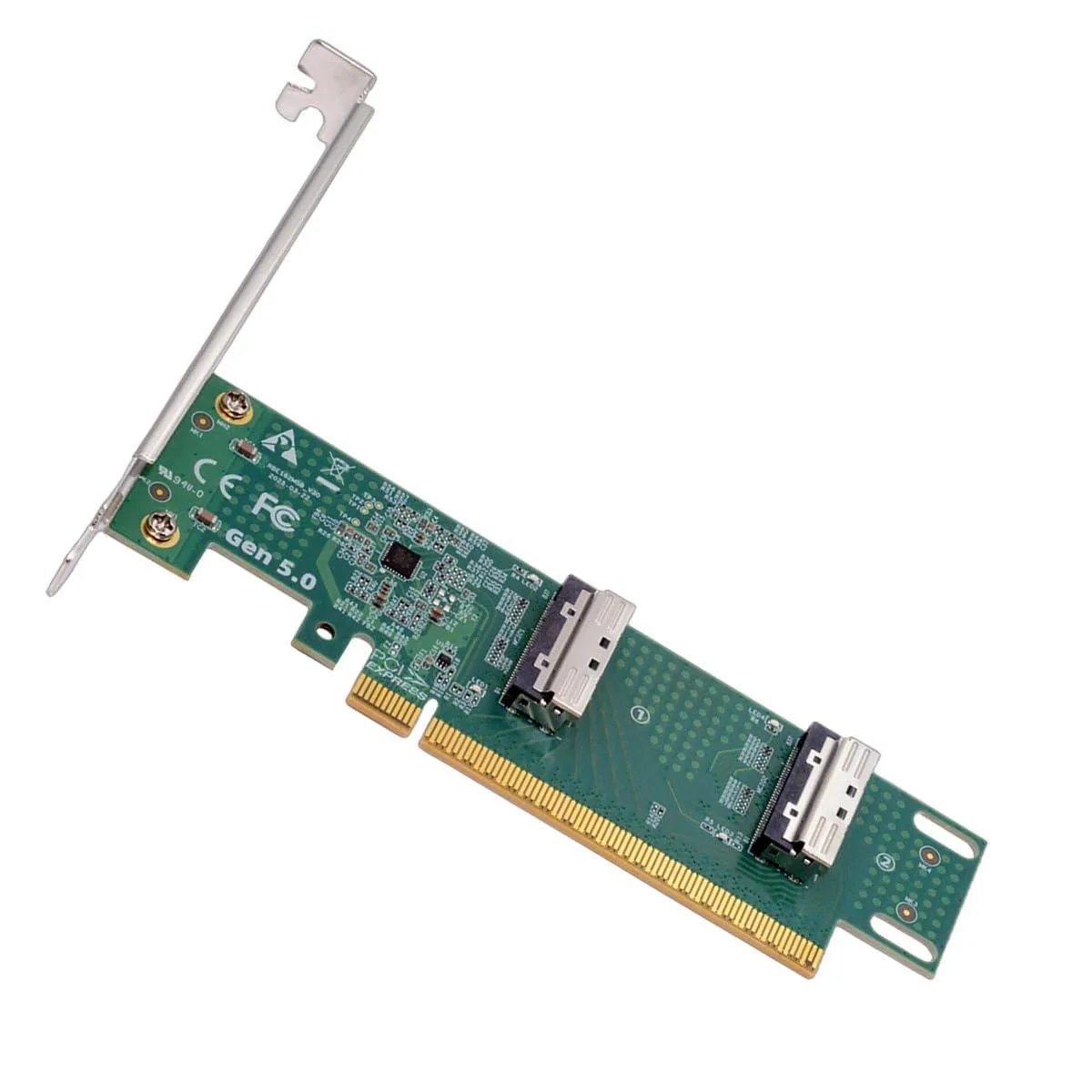 Fervit Fervit Dual MCIO 8i SFF-TA-1016 VROC PCIe 5.0 x16 Adapter — product photo