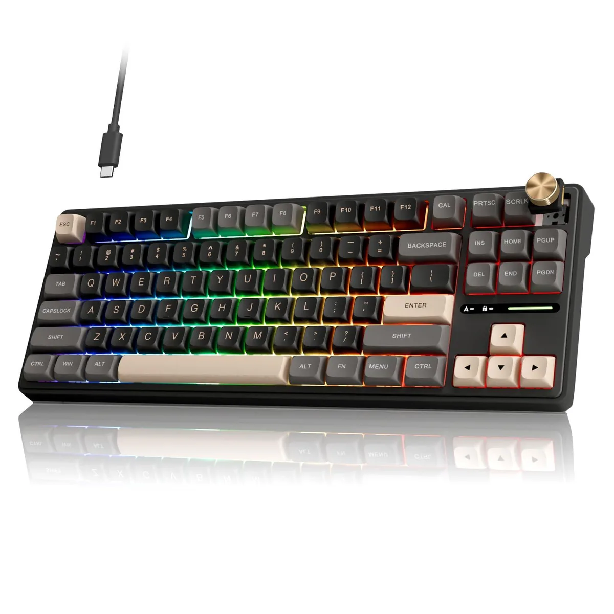  GE RK R87 Pro 75% Wired Mechanical Gaming Keyboard 88 Keys Black — product photo