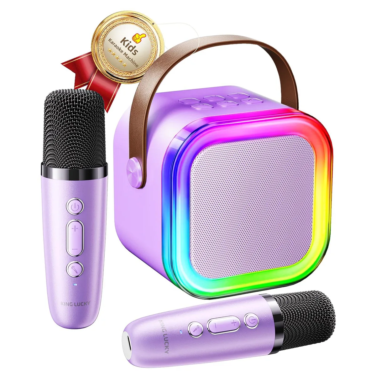 Kinglucky K12 Karaoke System Purple 2025 Edition — product photo