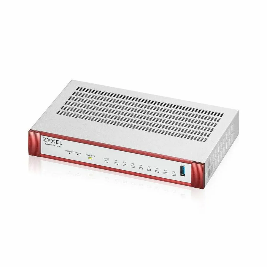ZyXEL ZyXEL USGFLEX100H firewall appliance, 8-port Gigabit, 2.93 Gbit/s throughput — product photo