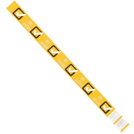 DuPont Tyvek DuPont Tyvek WR102YE Wristbands 10" Yellow PK500 — product photo