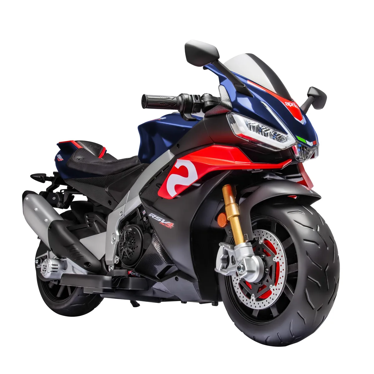 TCARAIWEN TCARAIWEN Aprilia Licensed 24V Kids Electric Motorcycle 6mph Blue — product photo
