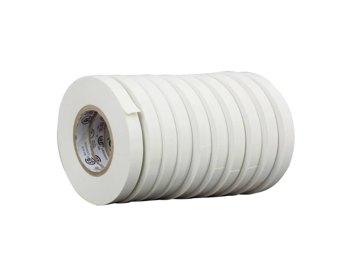 ADHESIVE TAPE PRODUCTS, LTD. ADHESIVE TAPE PRODUCTS, LTD. Electrical Tape White 66 ft Pack of 10 — product photo