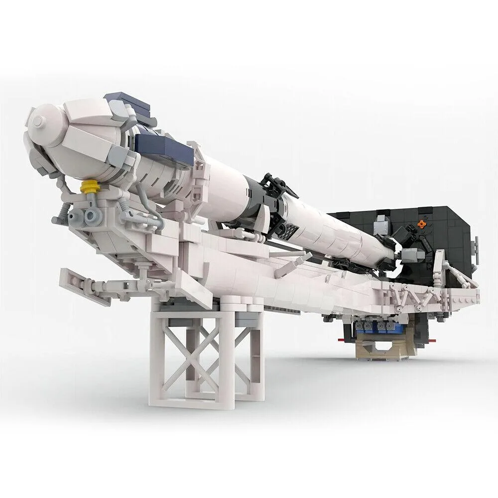 ZITIANYOUBUILD ZITIANYOUBUILD SpaceX Falcon 9 Transporter Erector 1/110 Scale 1298 Pieces — product photo