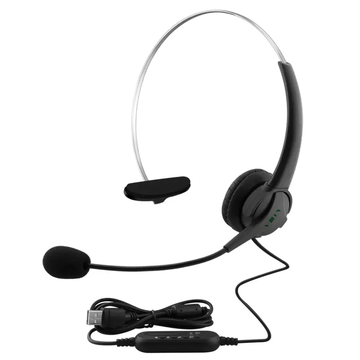 WIILGN WIILGN 101U Single Ear USB Headset Black 2M Cord — product photo