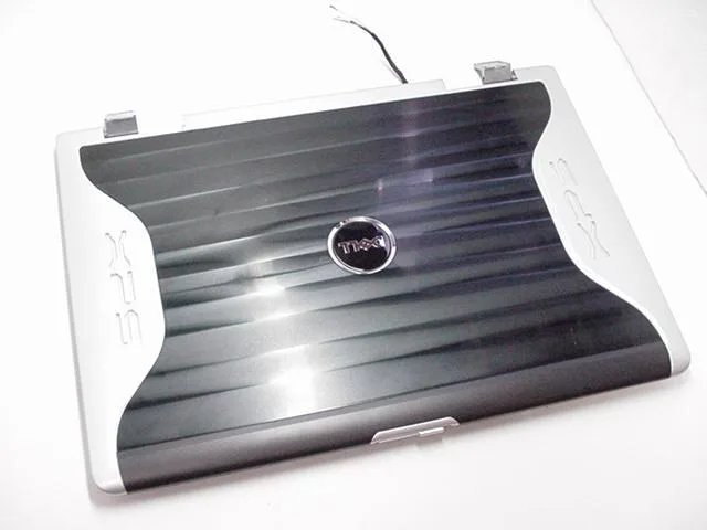 DELL DELL XPS M1710 17" LCD Back Cover Lid w/Hinges &amp; LED Lights Black RG723 — product photo