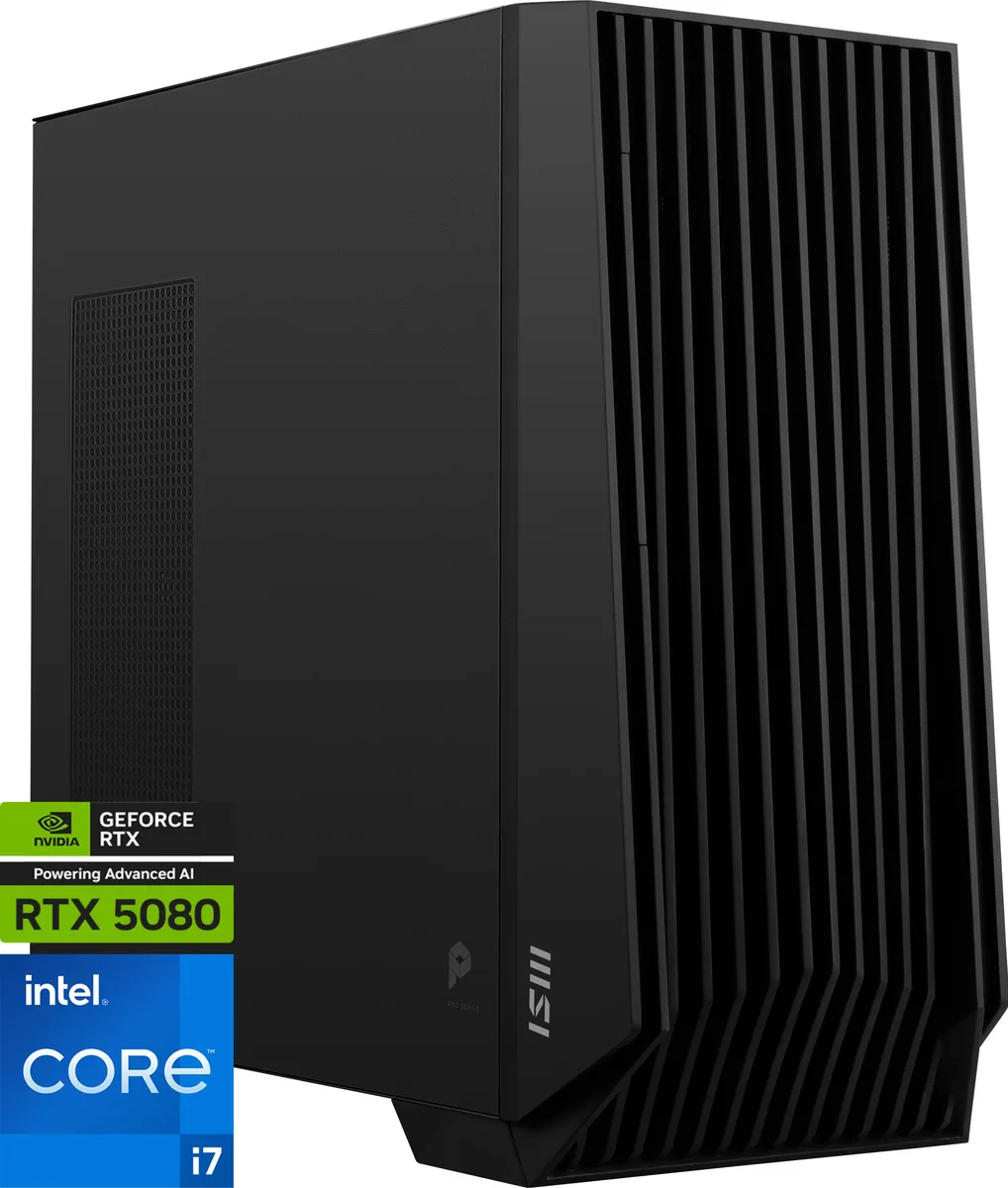 MSI MSI PRO DP400 14NVV-022US business desktop i7-14700F 64GB DDR5 2TB NVMe RTX 5080 — product photo
